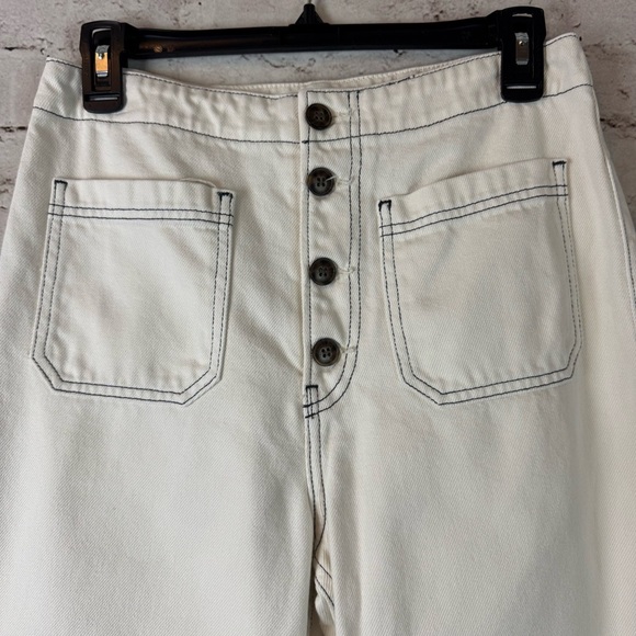 Reformation Jeans Women's Eloise Size 29 Ivory High Rise Wide Leg Jean READ - Picture 5 of 16